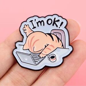 Cute Funny Cat Pin